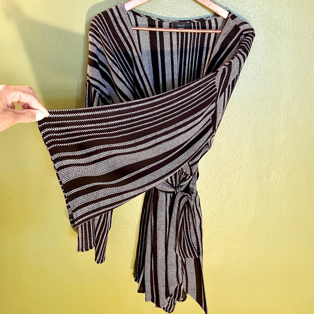 Vici Striped Romper